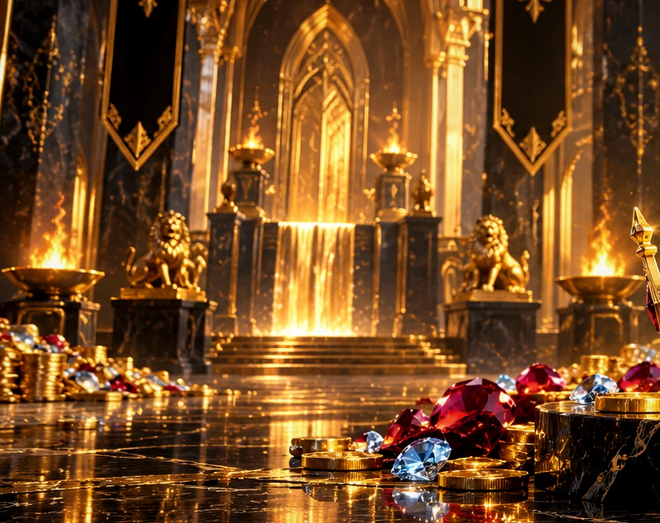 Behind the royal curtain